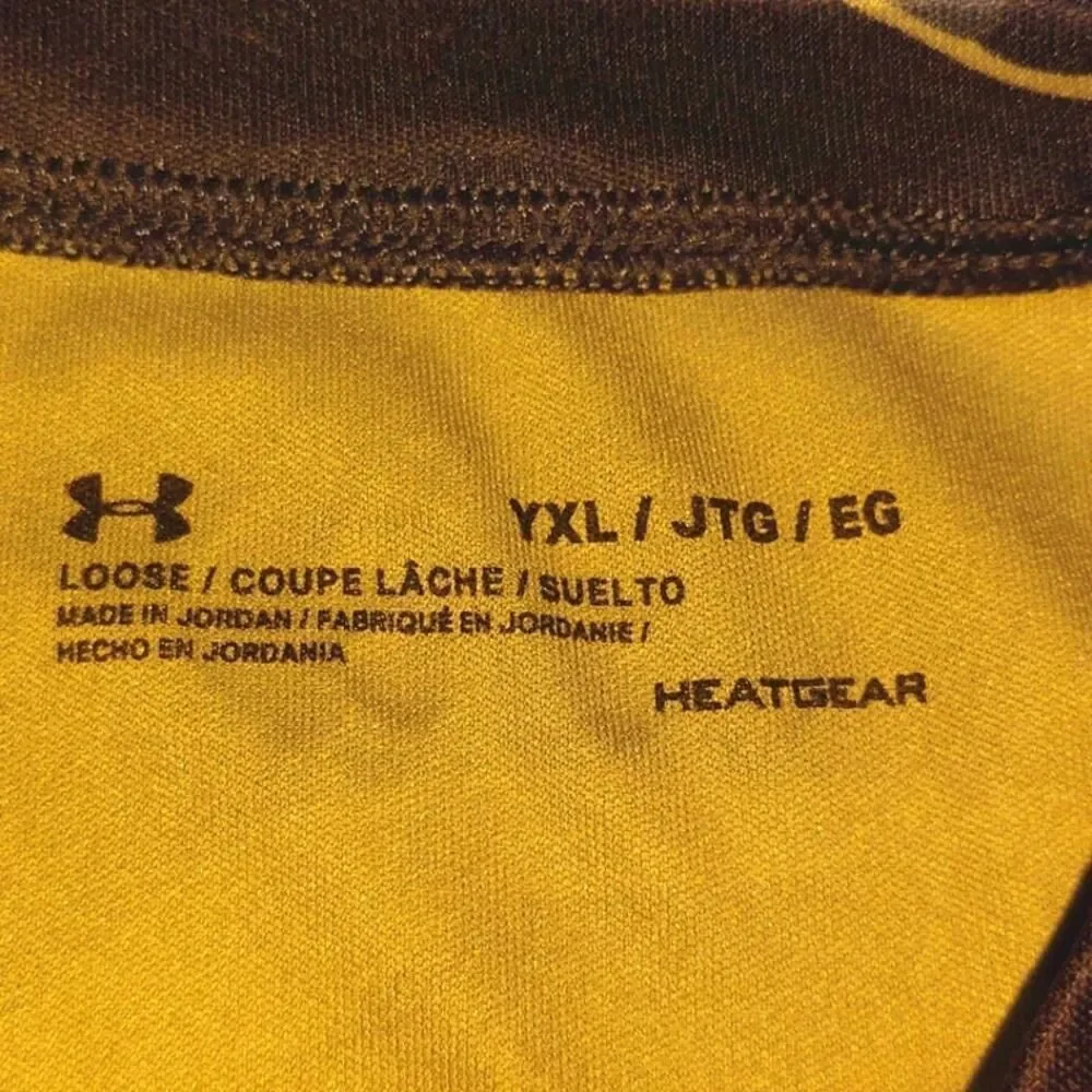 Under Armour HeatGear Youth Two-Tone Blue T-Shirt - Size YXL